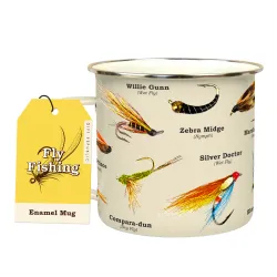 Gift Republic Emaljekrus 500 ml - Fly Fishing Gift Republic Emaljekrus 500 ml - Fly Fishing