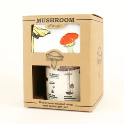 Gift Republic Set Mug And Socks Mushroom - Krus Gift Republic Set Mug And Socks Mushroom - Krus